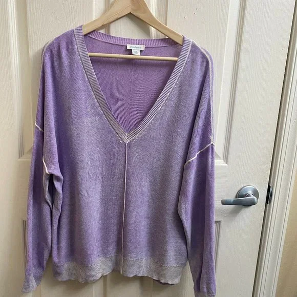 Sundance CC Sweater in Lavender, XL Petite